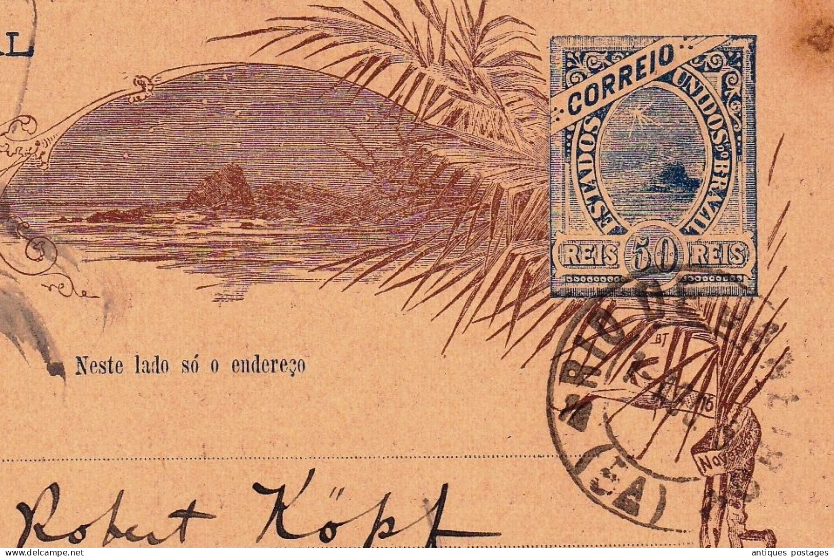 Rio De Janeiro 1899 Brésil Brasil Brazil Associação Cristã De Moços YMCA Young Men's Christian Association - Entiers Postaux