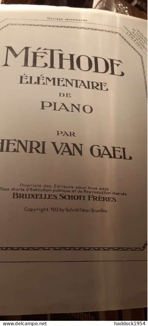 L'iris Kermesse Flamande HENRI VAN GAEL Bruxelles Schott Frères 1930 - S-U