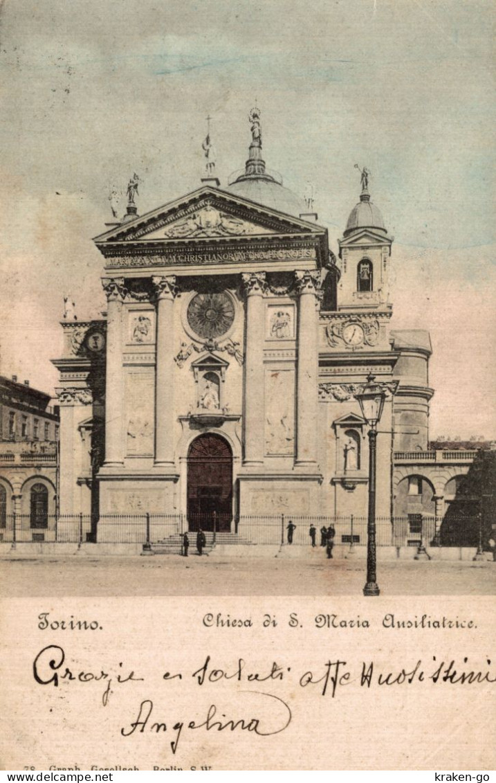 TORINO CITTÀ - Santuario Di Maria Ausiliatrice (Chiesa, Basilica) - VG - CH058 - Churches