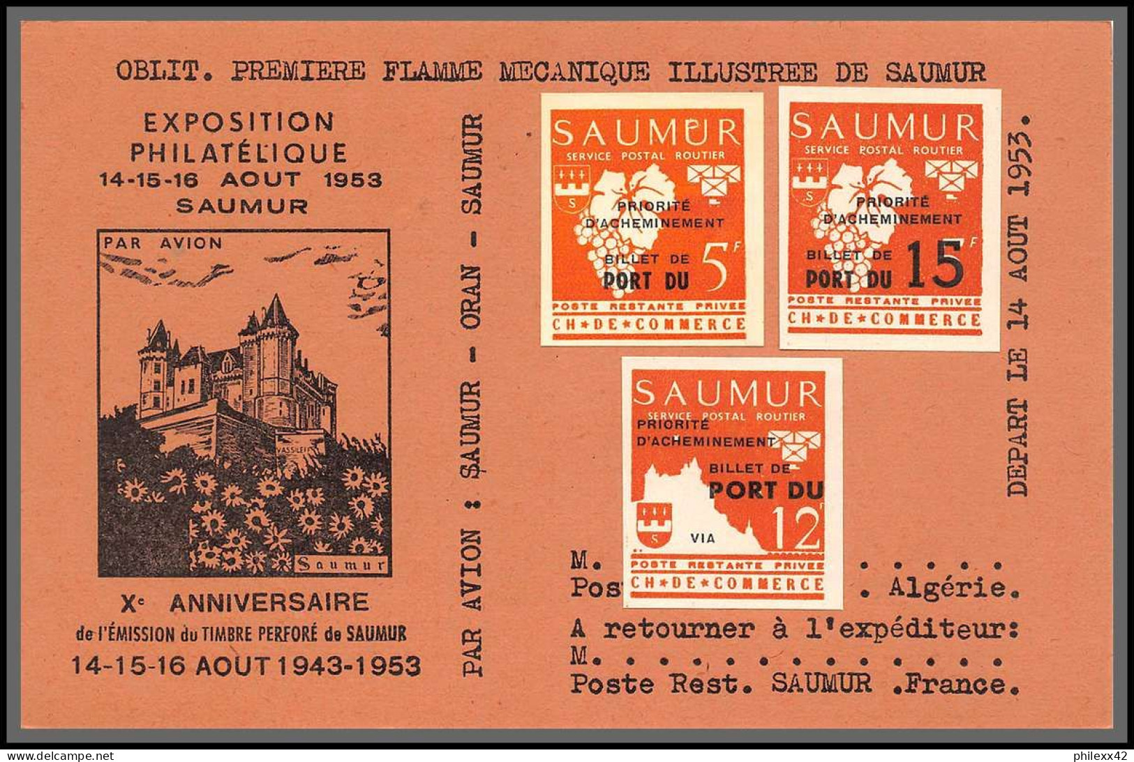 Départ 1 Euro - 85618/ Collection De Timbres De Grève - Saumur 1953 Bel Ensemble Cote +/- 1000 Euros - France - Collections