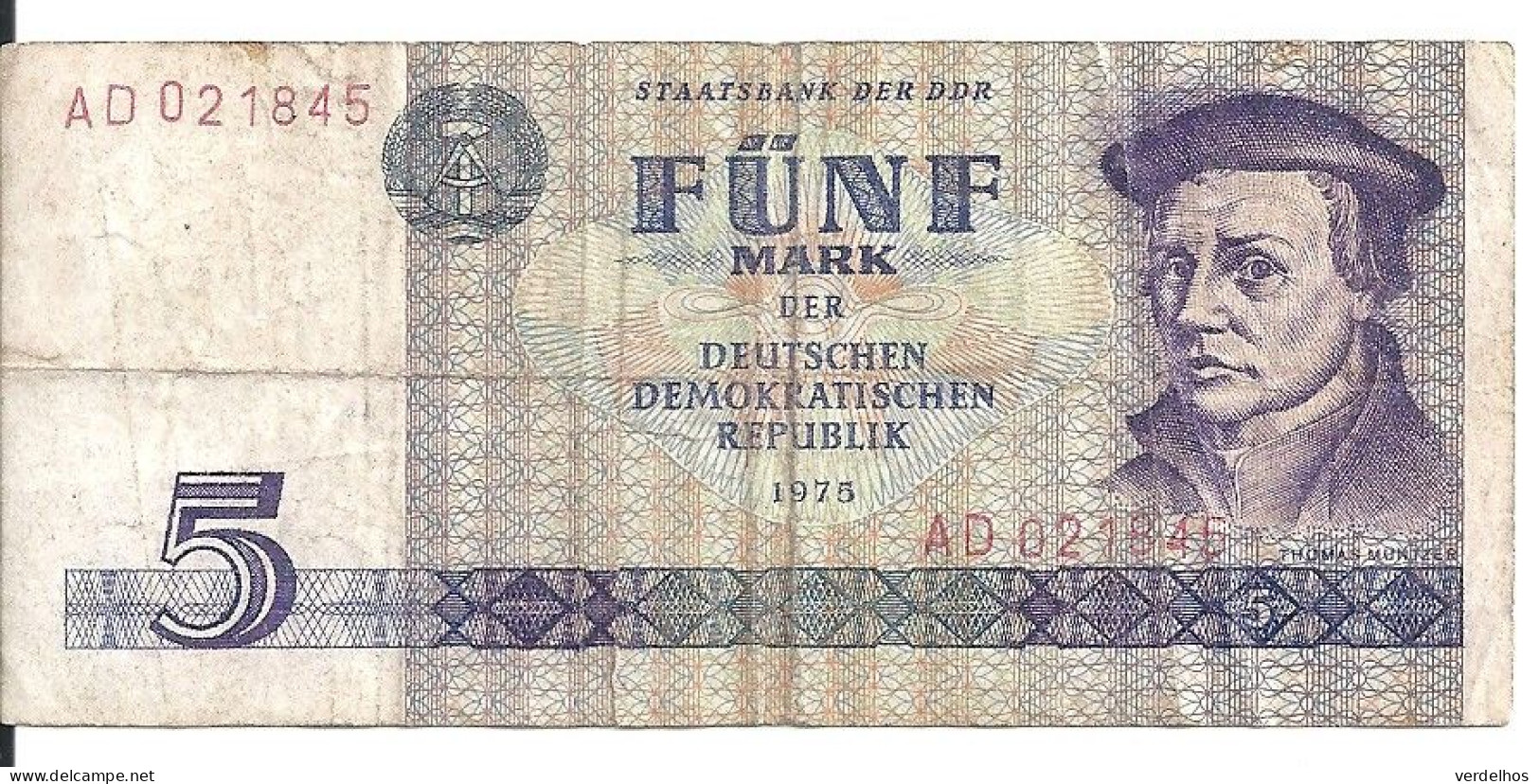 ALLEMAGNE 5 MARK 1975 VF P 27 - 5 Mark