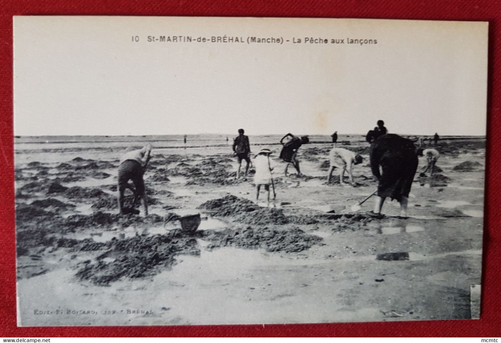 CPA - St Martin De Bréhal -(Manche) - La Pêche Aux Lançons - Brehal