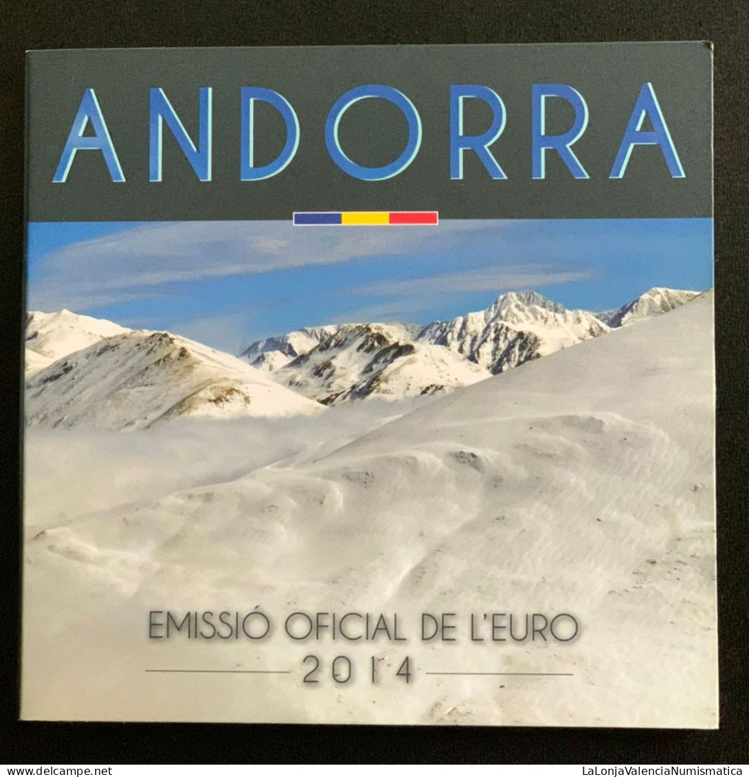 Andorra Cartera Euro Set 8 Monedas Emisión Oficial 2014 Sc Unc - Andorra