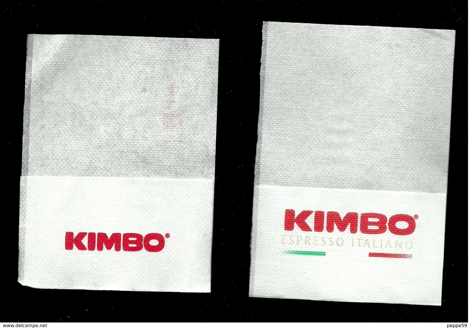2 Tovagliolini Da Caffè - Caffè Kimbo - Company Logo Napkins