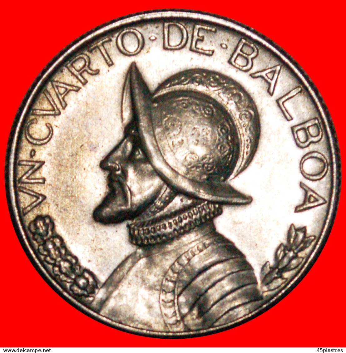 * USA (1966-1993): PANAMA  1/4 BALBOA 1970! Vasco Nunez De Balboa (1475-1519) · LOW START! · NO RESERVE!!! - Panamá