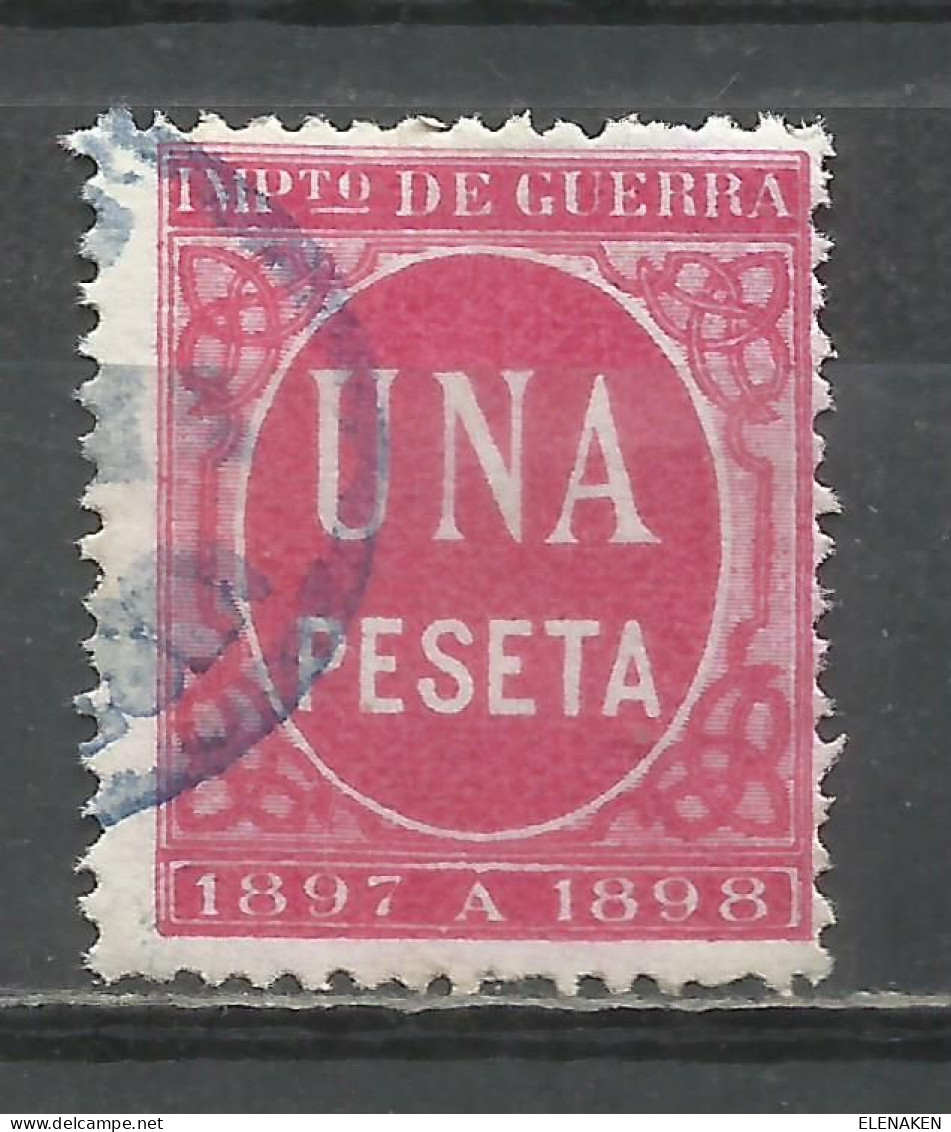 8527B-SELLO FISCAL IMPUESTO GUERRA 1897-1898 1 PESETA  EDIFIL ALEMANY SPAIN REVENUE FISCAUX . - Kriegssteuermarken