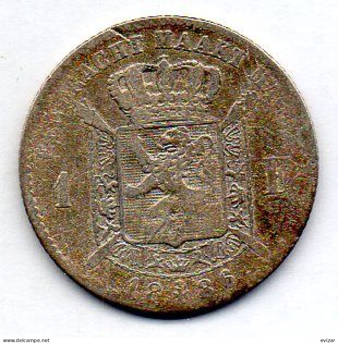 BELGIUM - 1 Franc, Silver, Year 1886, KM # 29, Dutch Legend - 1 Frank