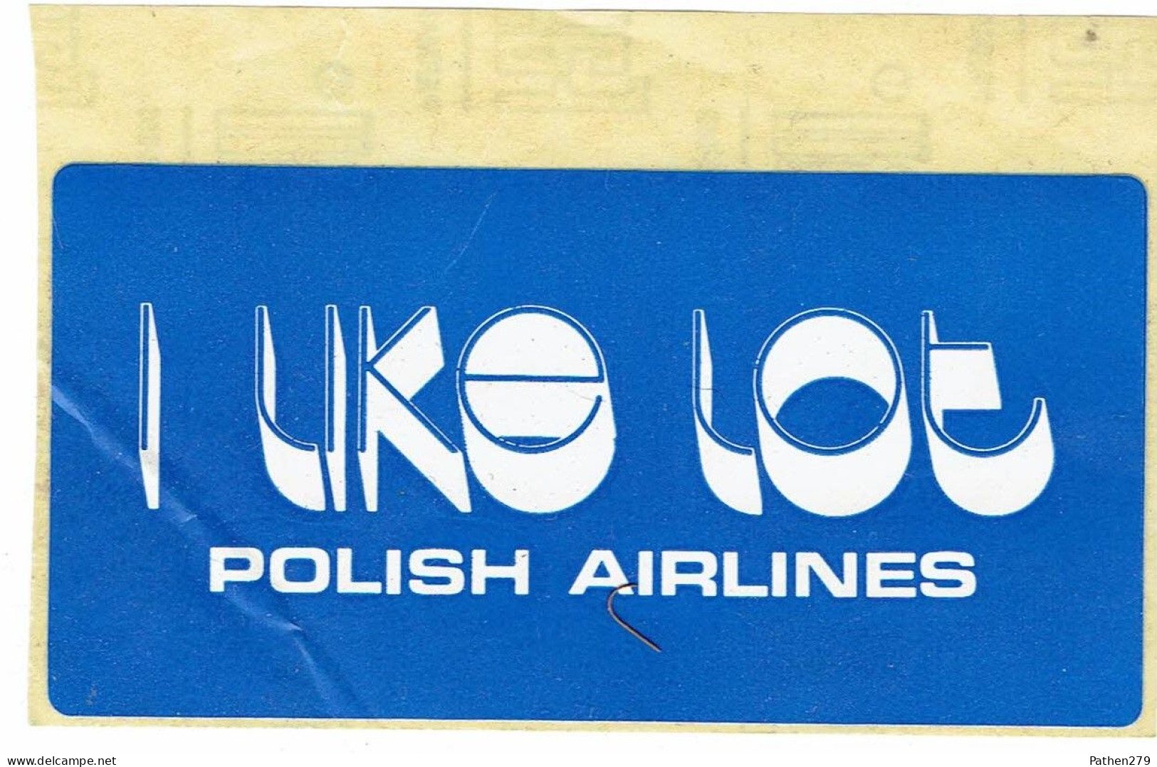 Autocollant I Like LOT - Polish Airlines - Compagnie Aéronautique Polonaise - Pegatinas