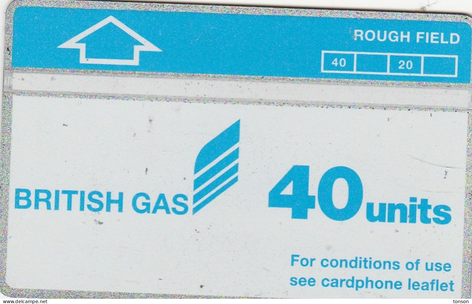 UK, CUR004f, 40 Units,British Gas Rough Storage Field(blue/white), 2 Scans   (Cn : 407A). - [ 2] Oil Drilling Rig