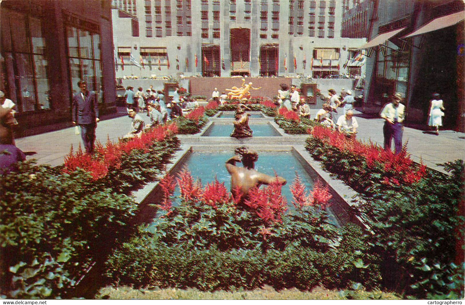 USA New York Rockefeller Center Garden Plaza - Manhattan