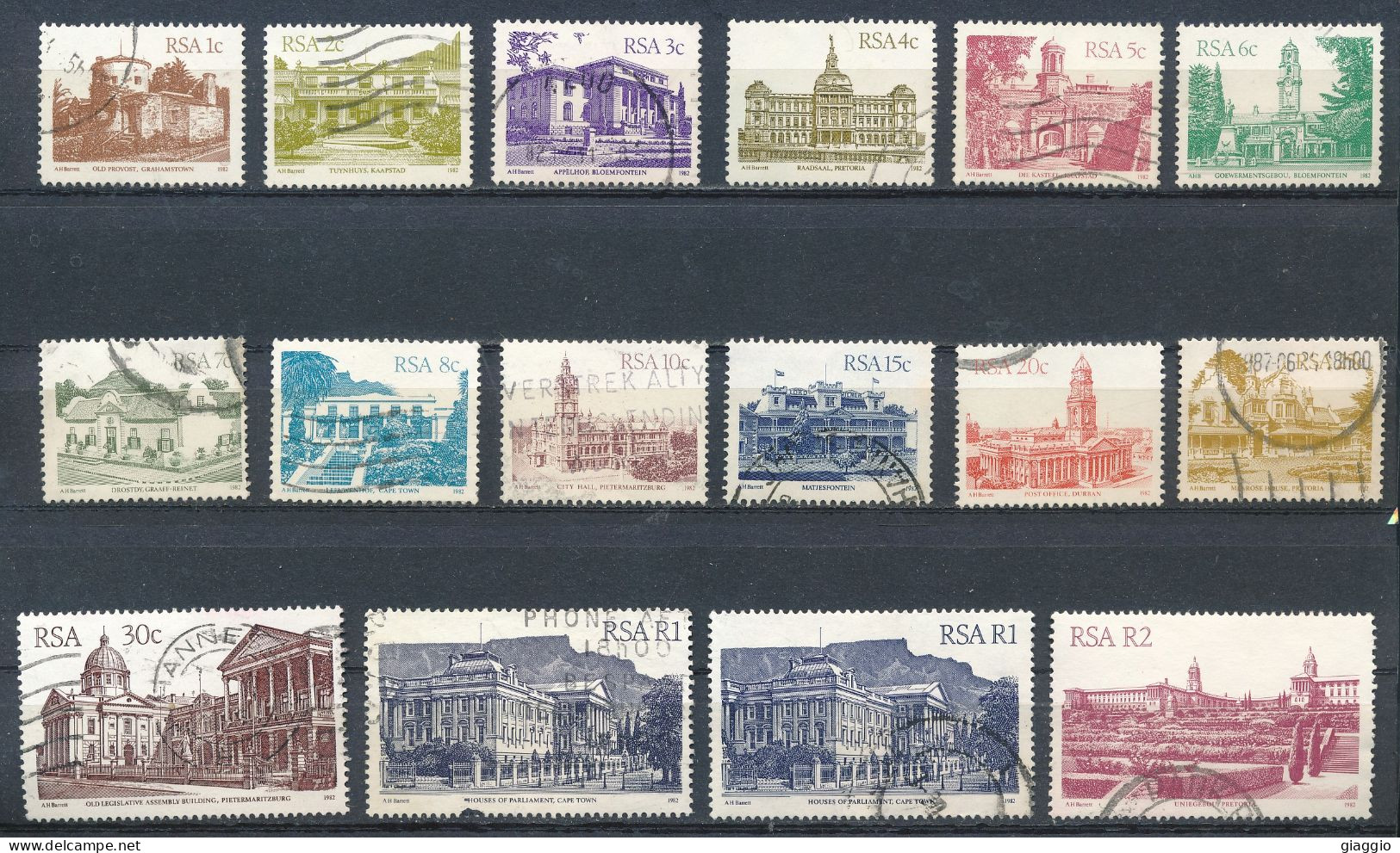 °°° SOUTH AFRICA  - Y&T N°506/22 - 1982 °°° - Used Stamps