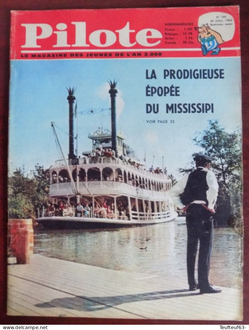 Pilote N° 144 - Pilotorama " Mississipi River " - FNRS III - Surhommes Pour La Lune - Pilote