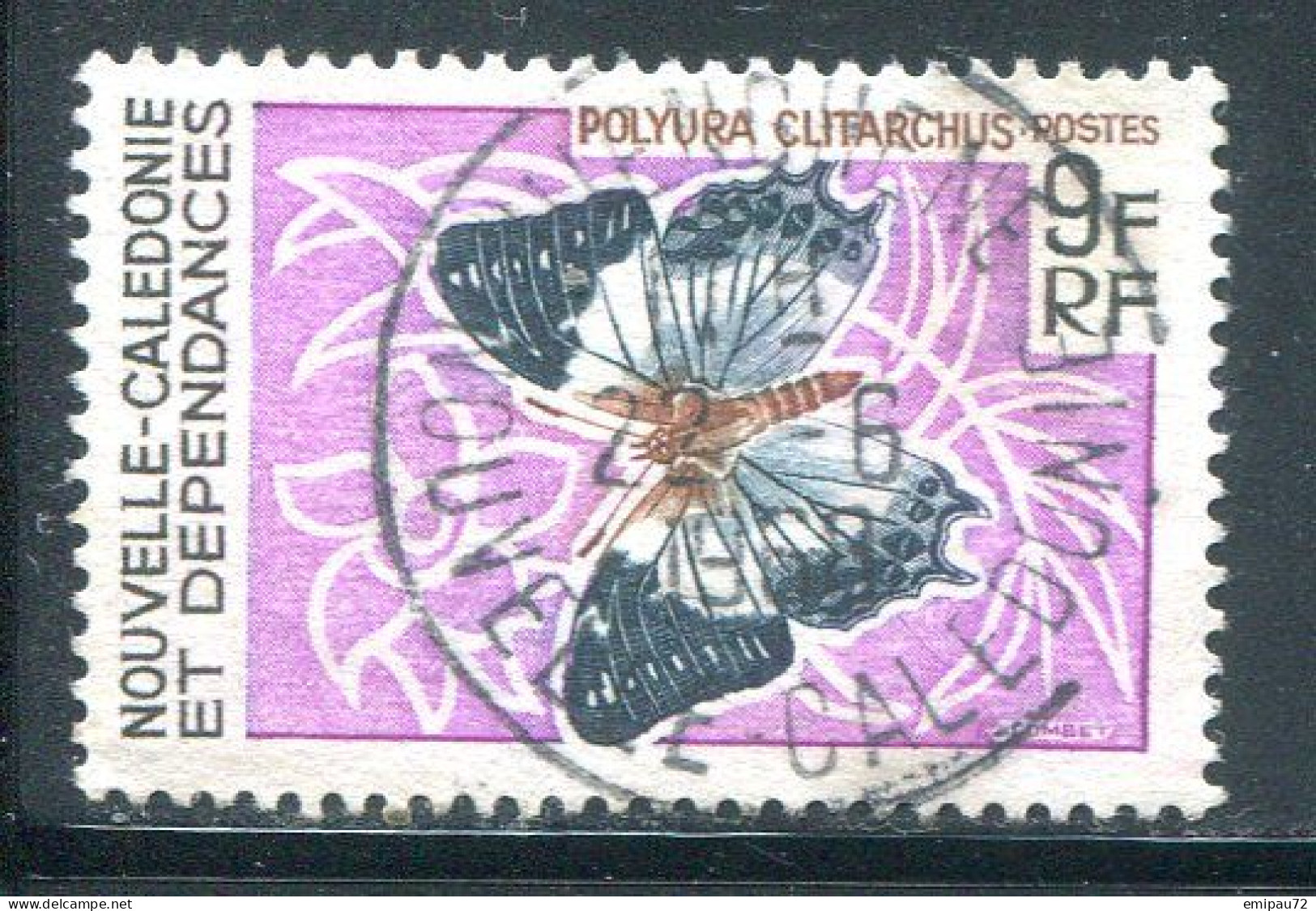 NOUVELLE CALEDONIE- Y&T N°342- Oblitéré (papillon) (très Belle Oblitération!!!) - Used Stamps