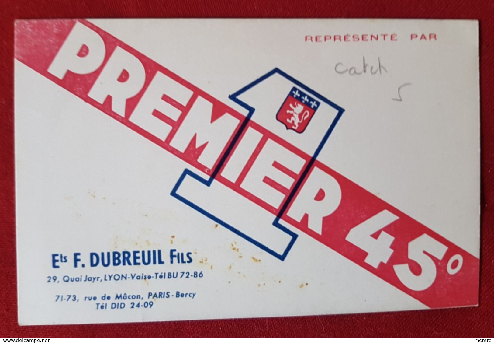 Catch - Comme Félix Miquet Toujours Premier 45° - Other & Unclassified