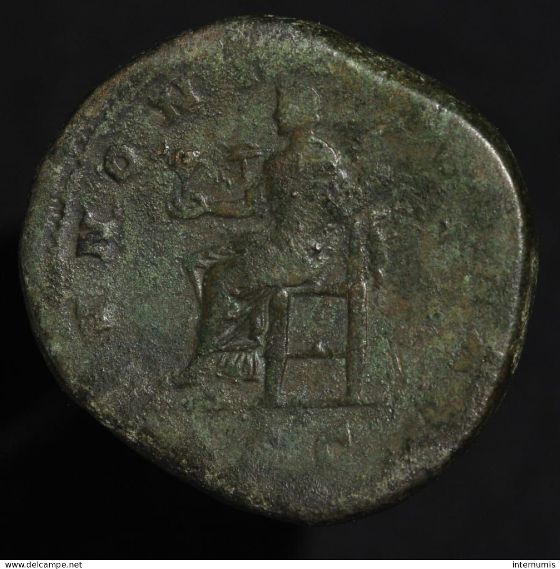 Rome, Lucille / Lucilla, Sesterce / Sestertius "IVNONI LVCINAE S C" - JUNON, (164-169), Bronze, TB+ (VF), RIC III#1747 - Les Antonins (96 à 192)