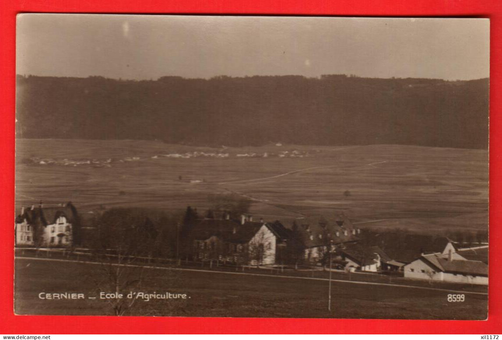 ZWW-11 Cernier  Ecole D'Agriculture   Sepia.  Perrochet-matile 8599.. NC - Cernier