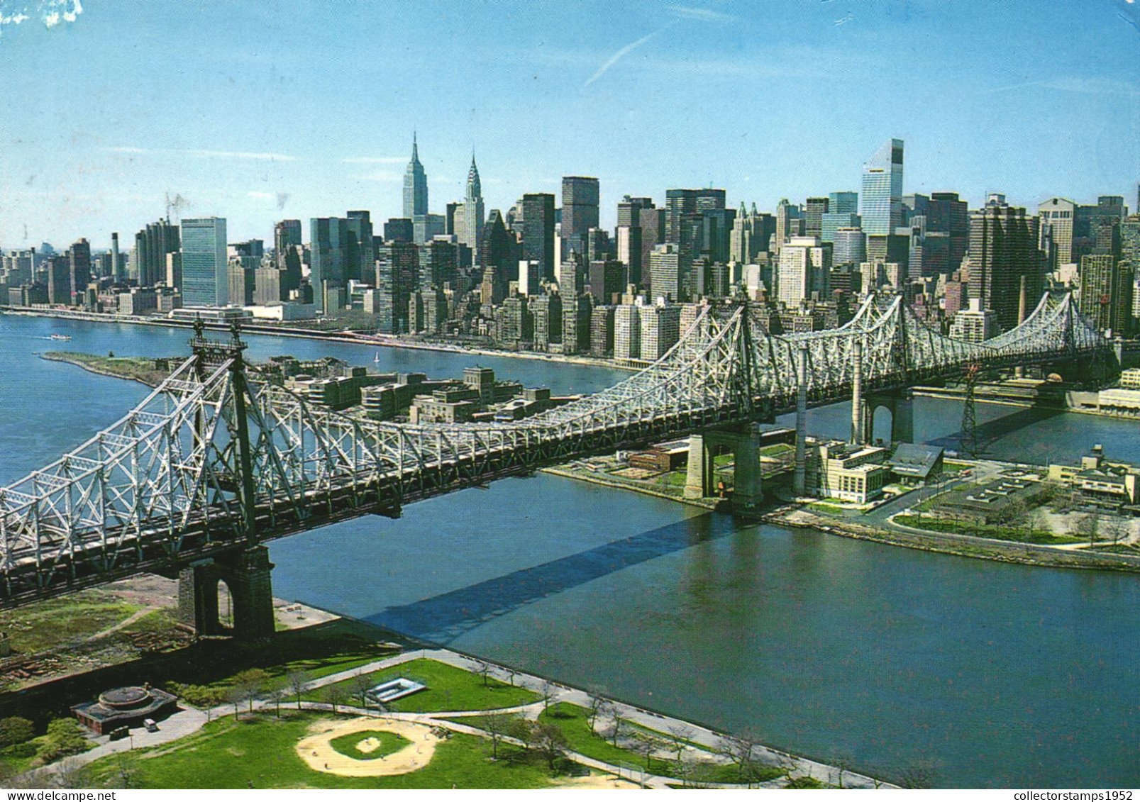 UNITED STATES, NEW YORK, PANORAMA, QUENSBORO BRIDGE, MANHATTAN, QUEENS, ROOSEVELT ISLAND, MANHATTAN SKYLINE - Manhattan