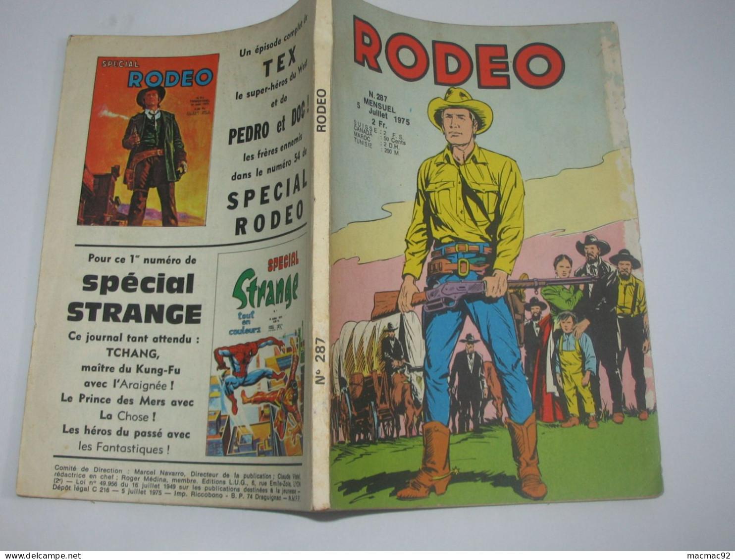 RODEO N°297  - 5 Juillet 1975    **** EN ACHAT IMMEDIAT **** - Rodeo