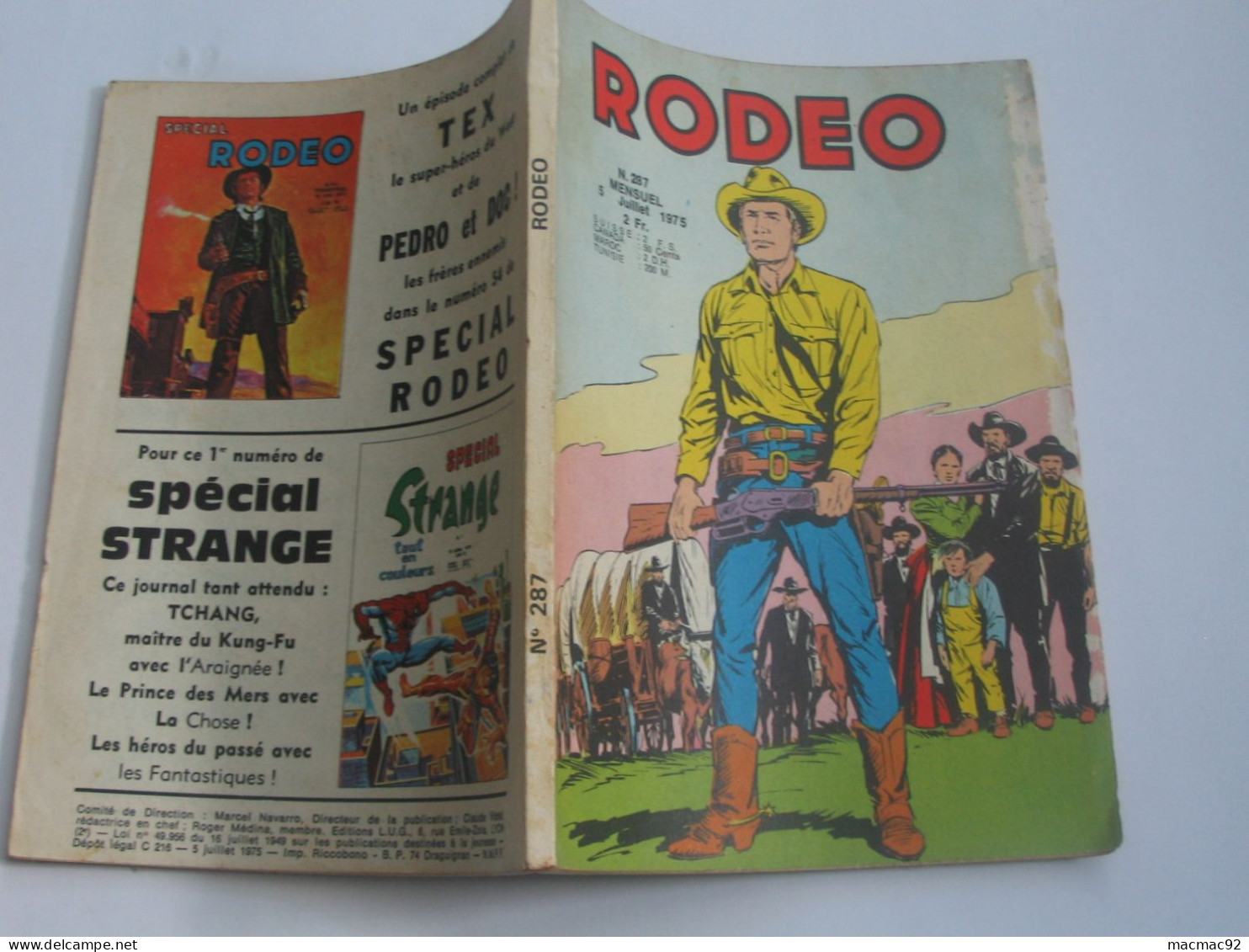 RODEO N°297  - 5 Juillet 1975    **** EN ACHAT IMMEDIAT **** - Rodeo