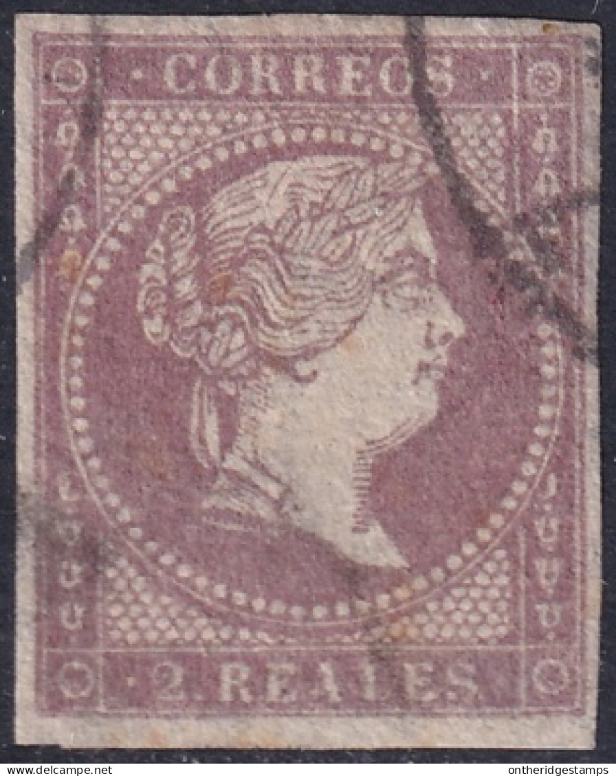 Spain 1856 Sc 43 España Ed 46 Used Cartwheel Cancel - Usados