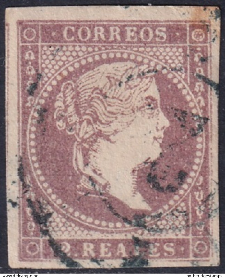 Spain 1856 Sc 47 España Ed 50 Used "2" (Barcelona) Cartwheel Cancel - Usados