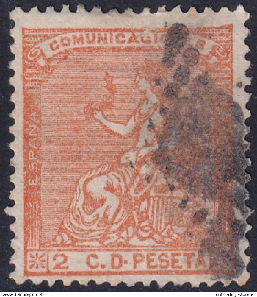 Spain 1873 Sc 191 España Ed 131 Used Rombo De Puntos Cancel - Used Stamps