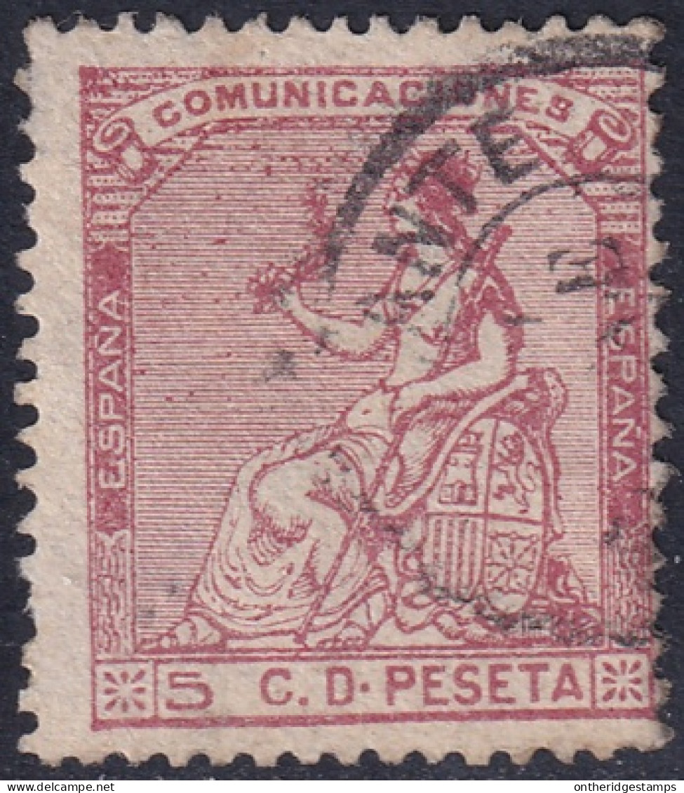 Spain 1873 Sc 192 España Ed 132 Used Date Cancel - Gebruikt