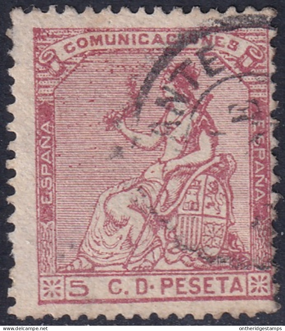 Spain 1873 Sc 192 España Ed 132 Used Date Cancel - Oblitérés