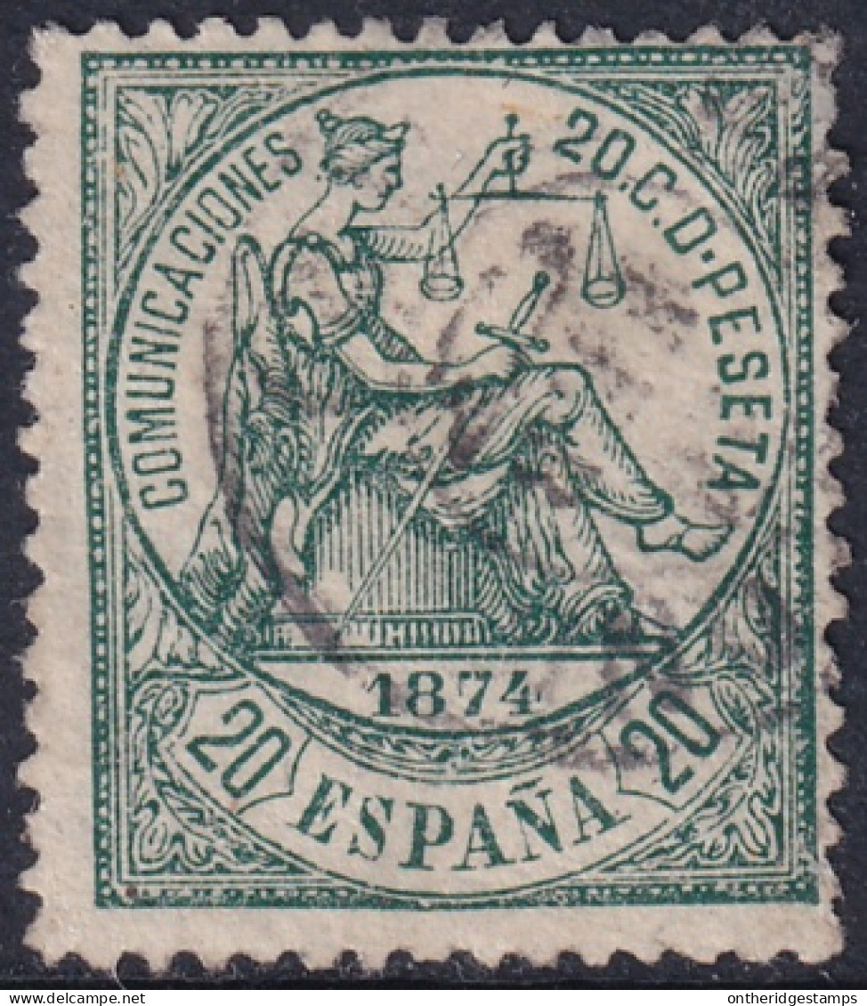 Spain 1874 Sc 204 España Ed 146 Used Date Cancel - Used Stamps