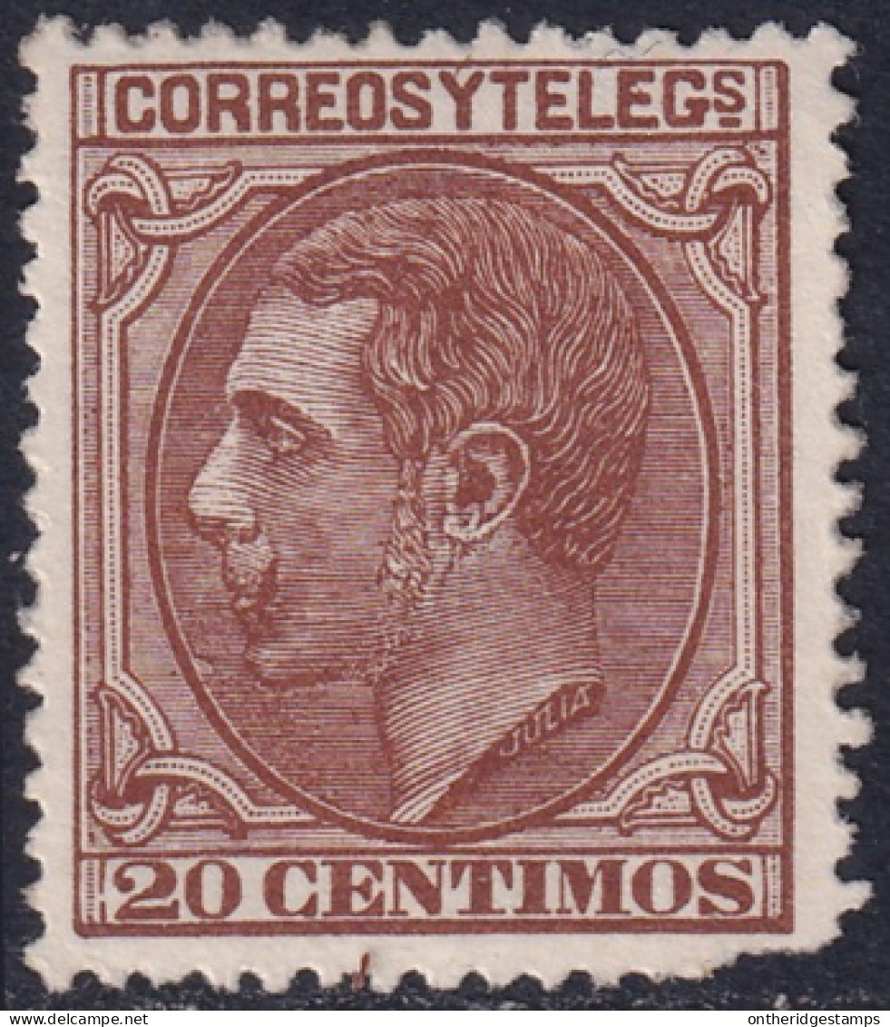 Spain 1879 Sc 245 España Ed 203 MNG(*) Torn Lower Right Corner - Neufs