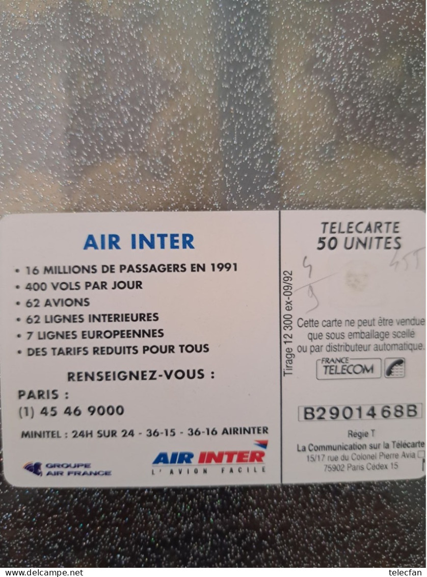 FRANCE PRIVEE EN455 AIR INTER FRANCE 50U UT VERSO PARIS - 50 Einheiten