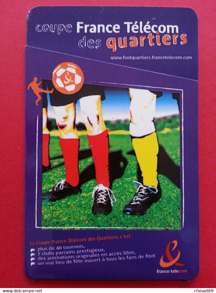 Ticket Coupe France Telecom Des Quartiers Foot 6 Mn Prépayée NEUF (I0621 - Billetes FT