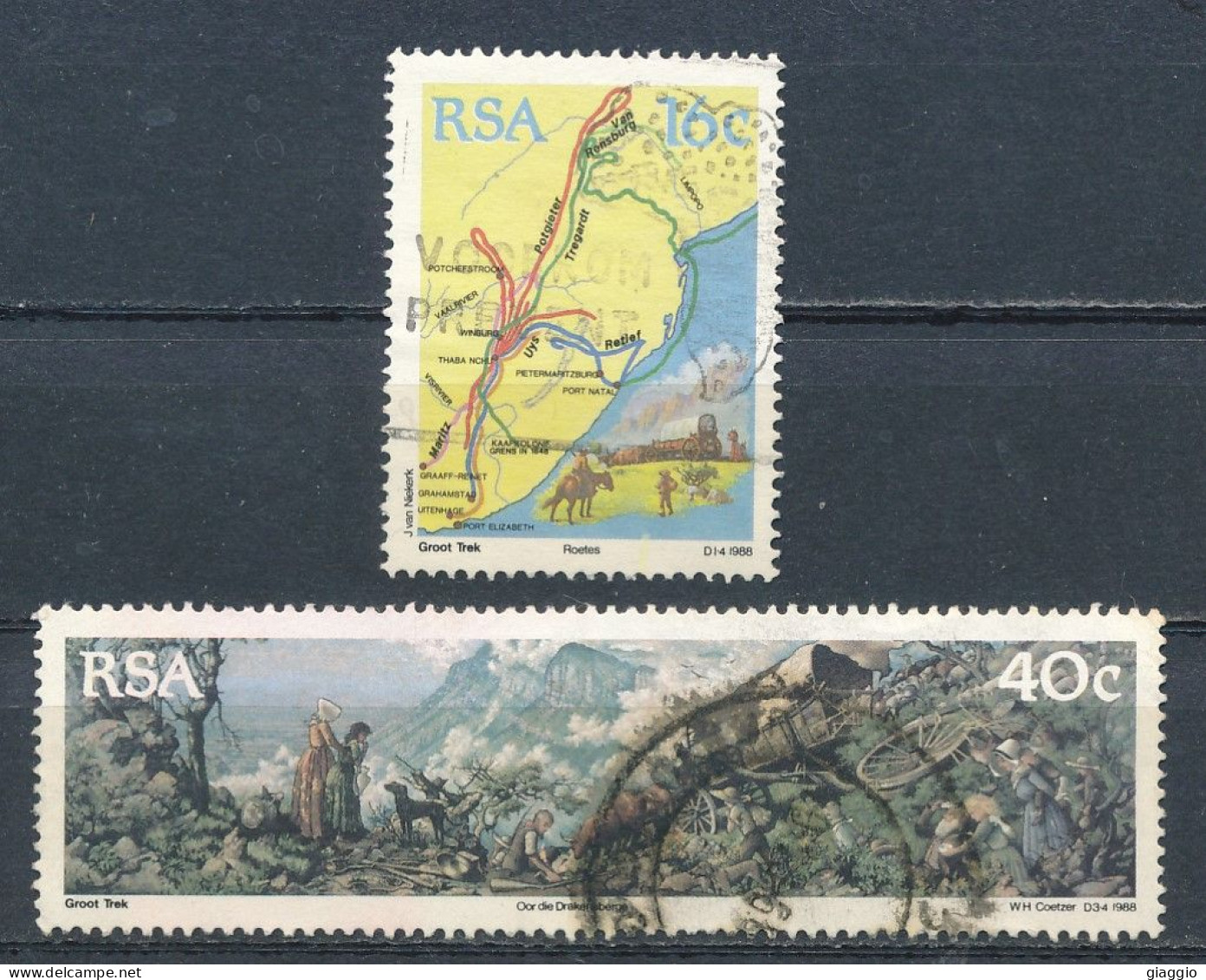 °°° SOUTH AFRICA  - Y&T N°679/81 - 1988 °°° - Usados