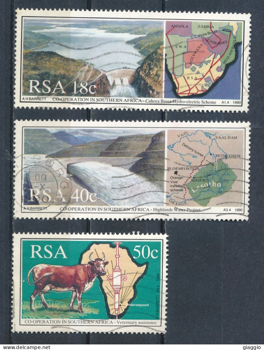 °°° SOUTH AFRICA  - Y&T N°706/9 - 1990 °°° - Used Stamps