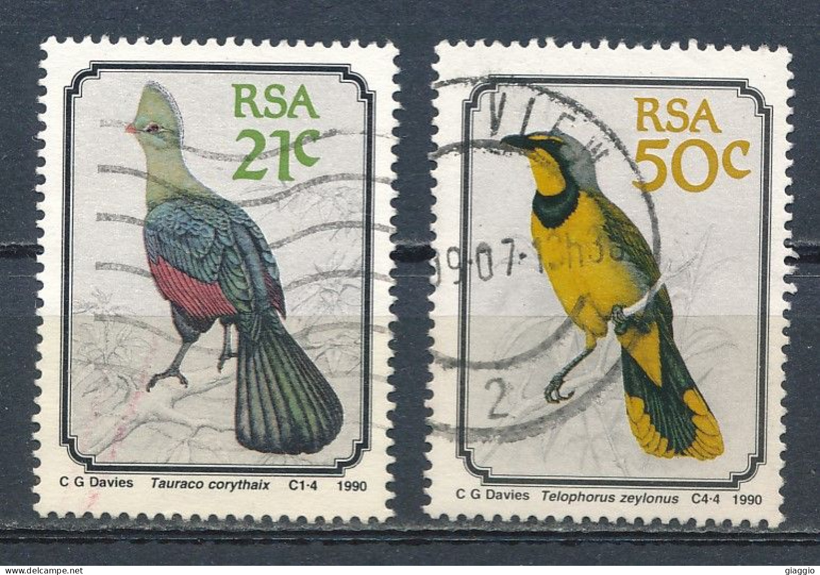 °°° SOUTH AFRICA  - Y&T N°717/20 - 1990 °°° - Used Stamps