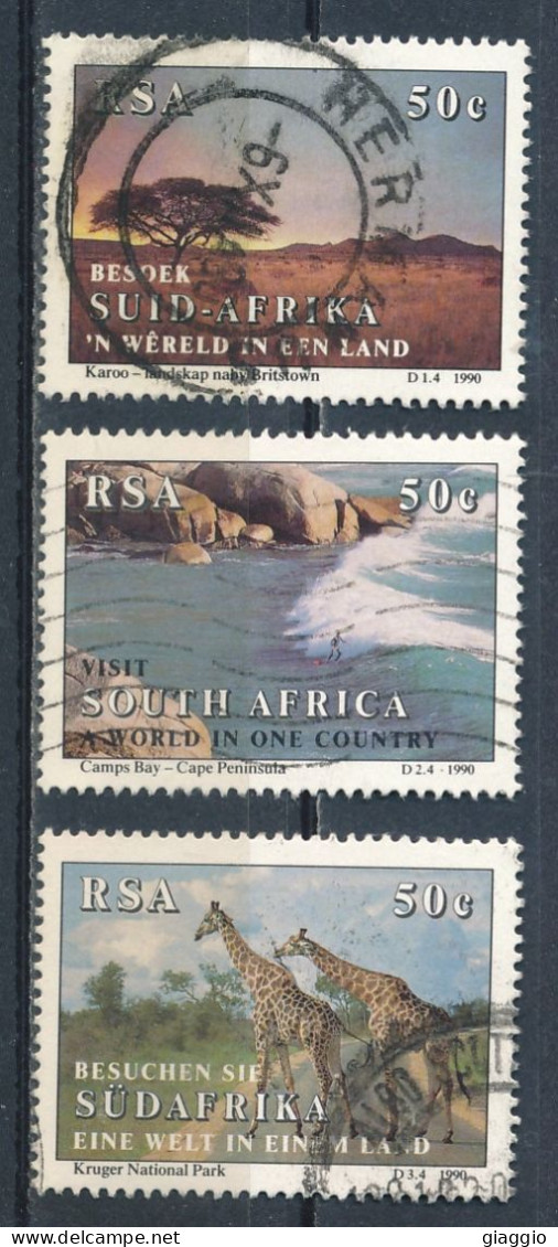 °°° SOUTH AFRICA  - Y&T N°721/23 - 1990 °°° - Used Stamps