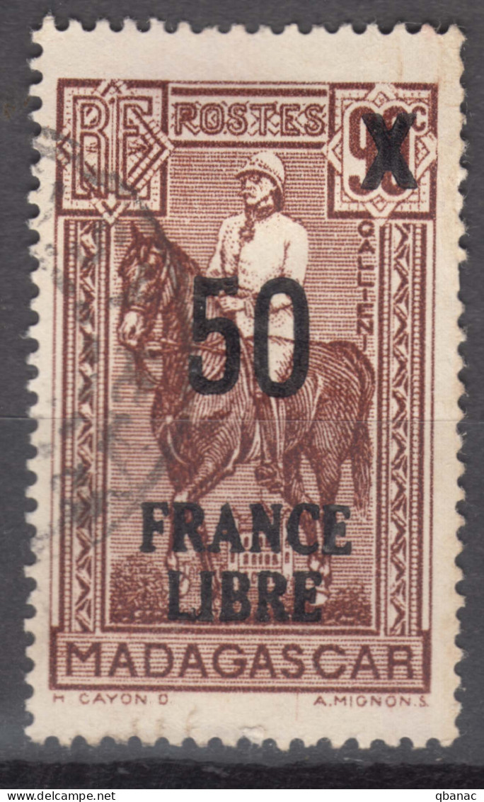 Madagascar 1943 FRANCE LIBRE Mi#308 Used - Used Stamps