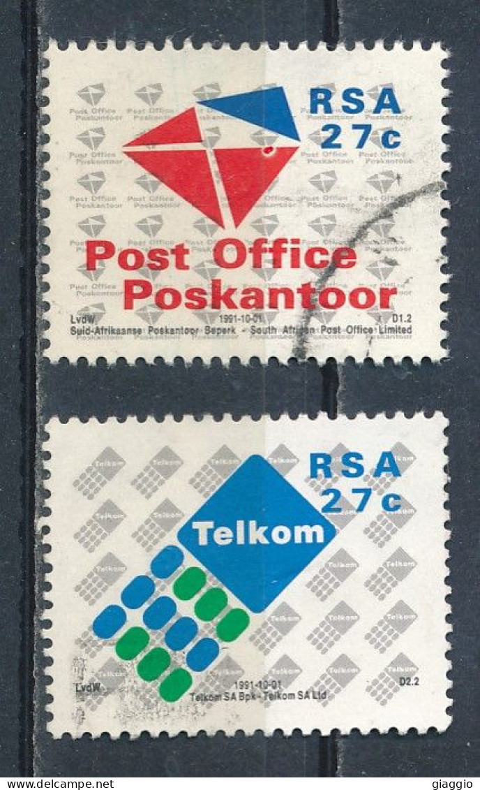 °°° SOUTH AFRICA  - Y&T N°740/41 - 1991 °°° - Usati