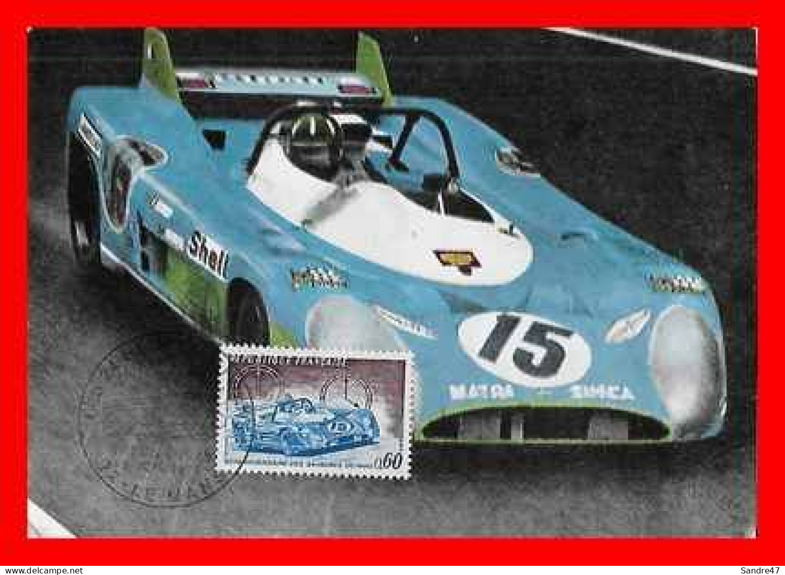 CPSM/gf  Sport Automobile.  50e Anniversaire Des 24 Heures Du Mans." La Matra-Simca"...*2477 - Le Mans