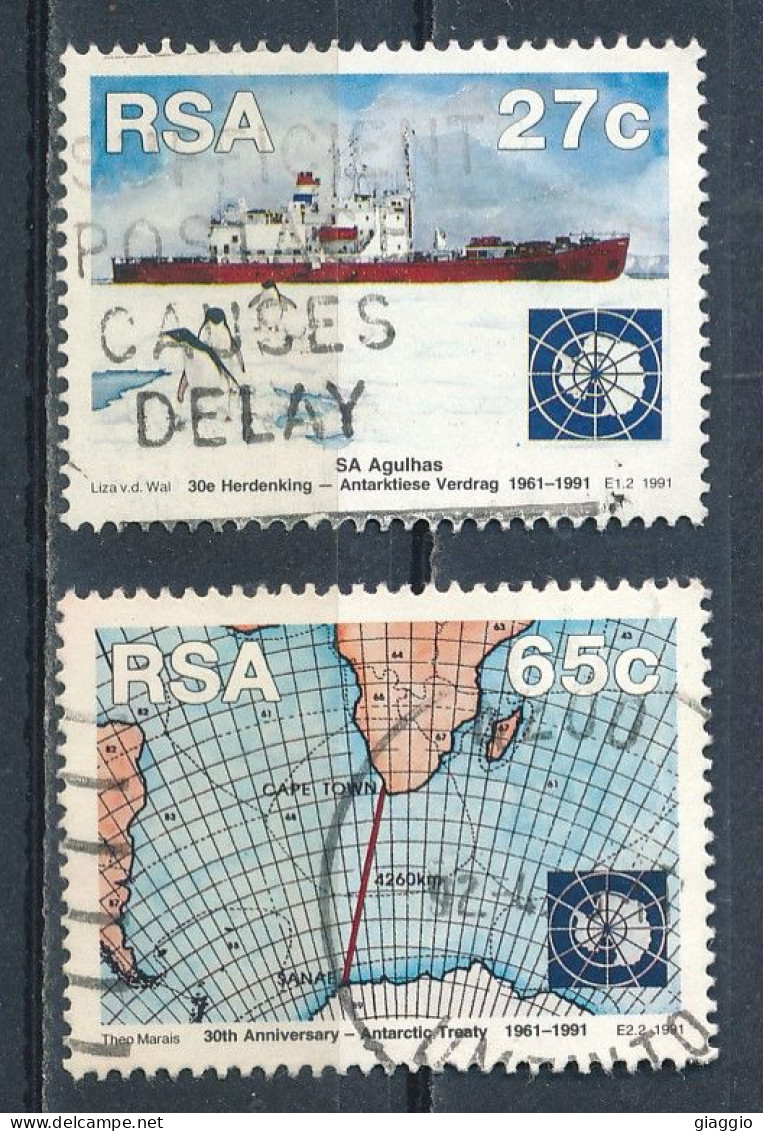 °°° SOUTH AFRICA  - Y&T N°746/47 - 1991 °°° - Used Stamps