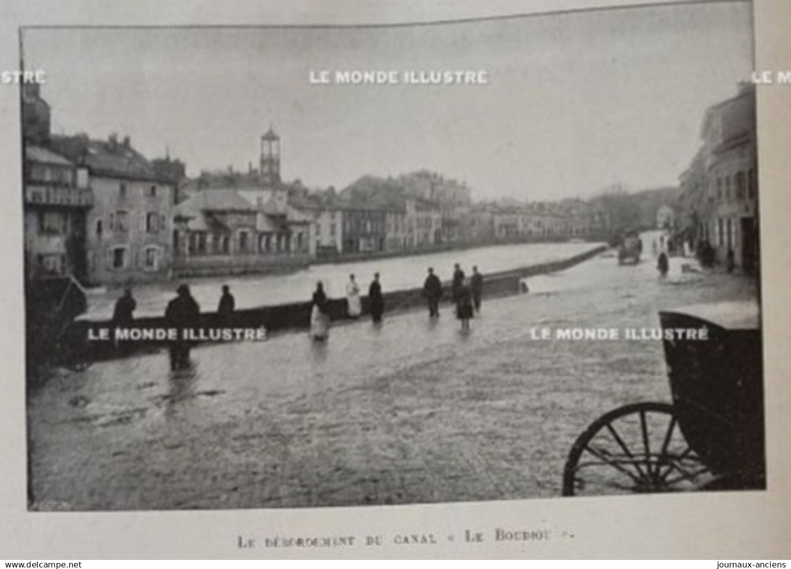 1895 VOSGES - ÉPINAL - INONDATIONS DANS LES VOSGES - CANAL " LE BOUDIOU " - 1850 - 1899