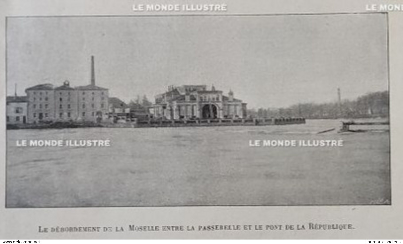 1895 VOSGES - ÉPINAL - INONDATIONS DANS LES VOSGES - CANAL " LE BOUDIOU " - 1850 - 1899