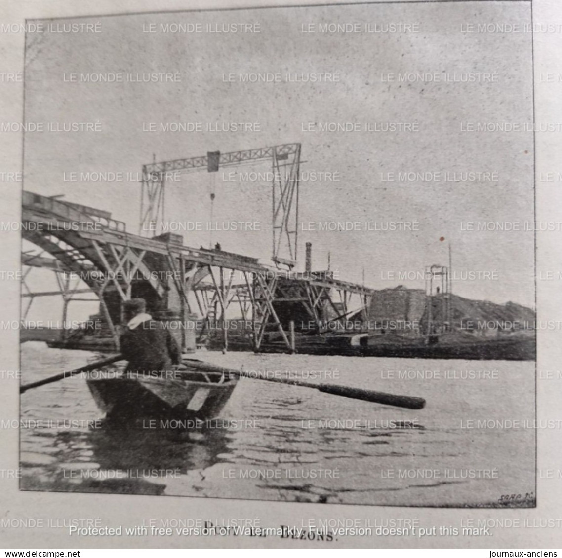 1896 LES NOUVEAUX PONTS DE LA COMPAGNIES DE L'OUEST - PONT DE BEZONS - PONTS DE MAISONS LAFFITTE - 1850 - 1899