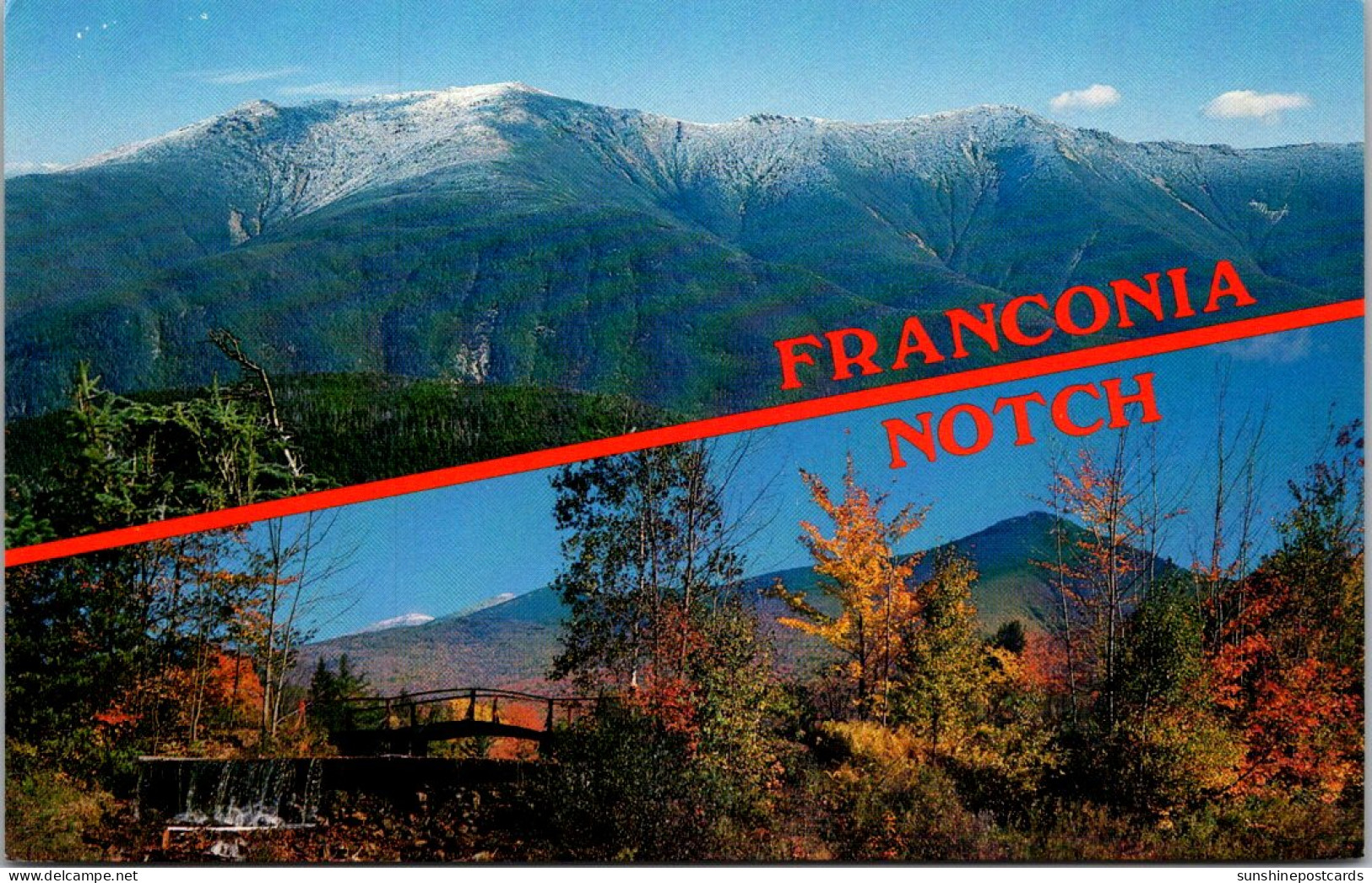 New Hampshire White Mountains Franconia Notch Split View  - White Mountains