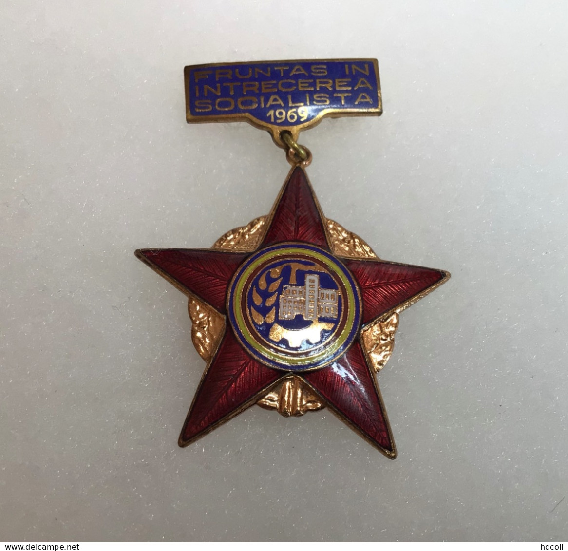 ROUMANIE - INSIGNE MÉDAILLE ÉTOILE DE MÉRITE 1969 - Altri & Non Classificati