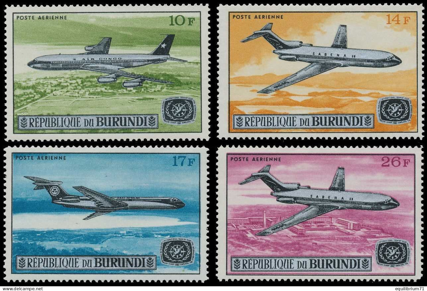 PA71/74** - Inauguration De L'aéroport De Bujumbura / Inhuldiging Van De Luchthaven Van Bujumbura - BURUNDI - Unused Stamps