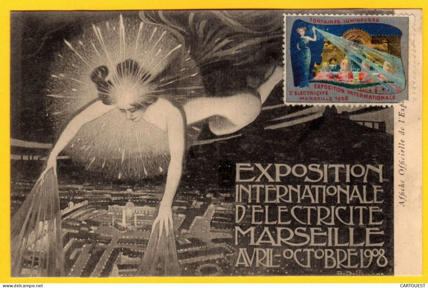 CPA France Marseille - Souvenir Avril/Octobre1908 - Exposition Internationale D'Electricité - Internationale Tentoonstelling Voor Elektriciteit En Andere