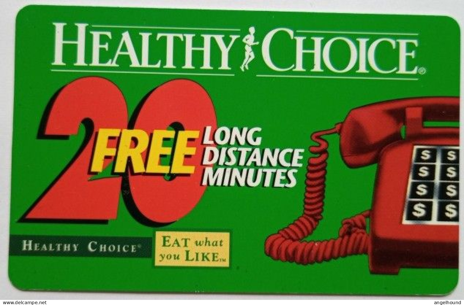 USA  AT&T 20 Minutes Long Distance -  Healthy Choice - AT&T