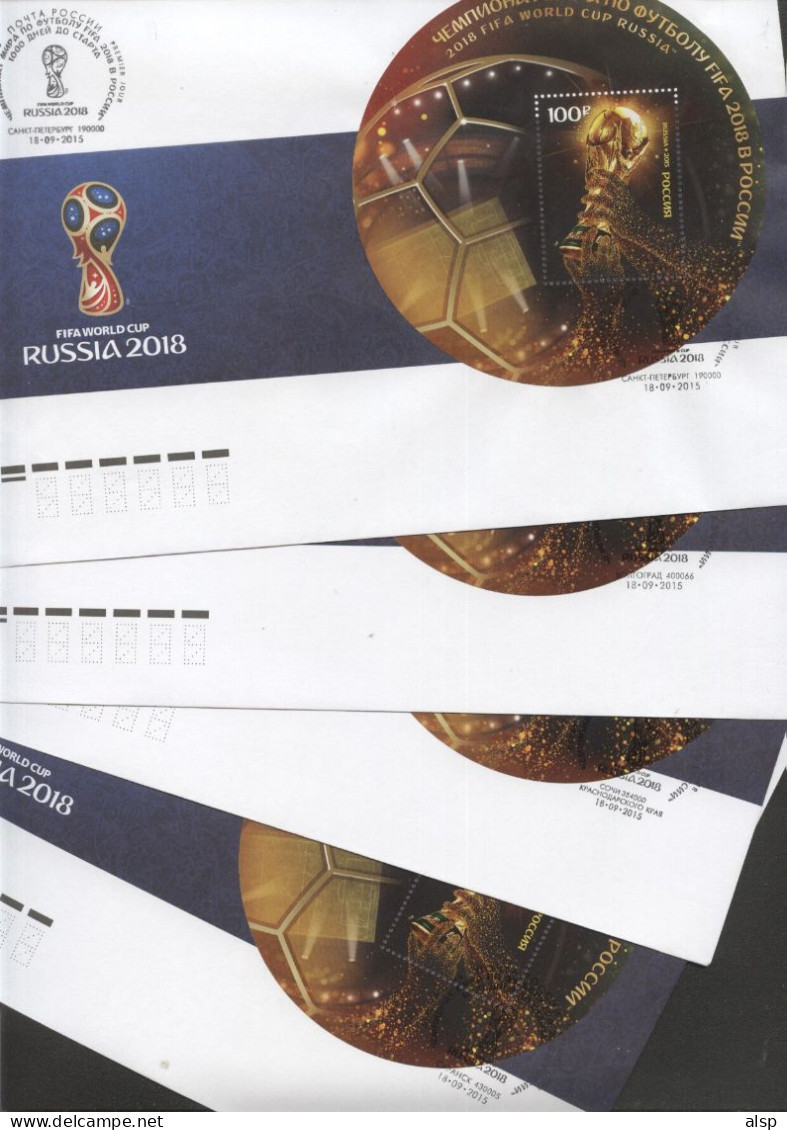 Football - Soccer WC 2018 Russia 12 FDCs - ALL 12 Postmarks (all 12 Cities) - 2018 – Russia