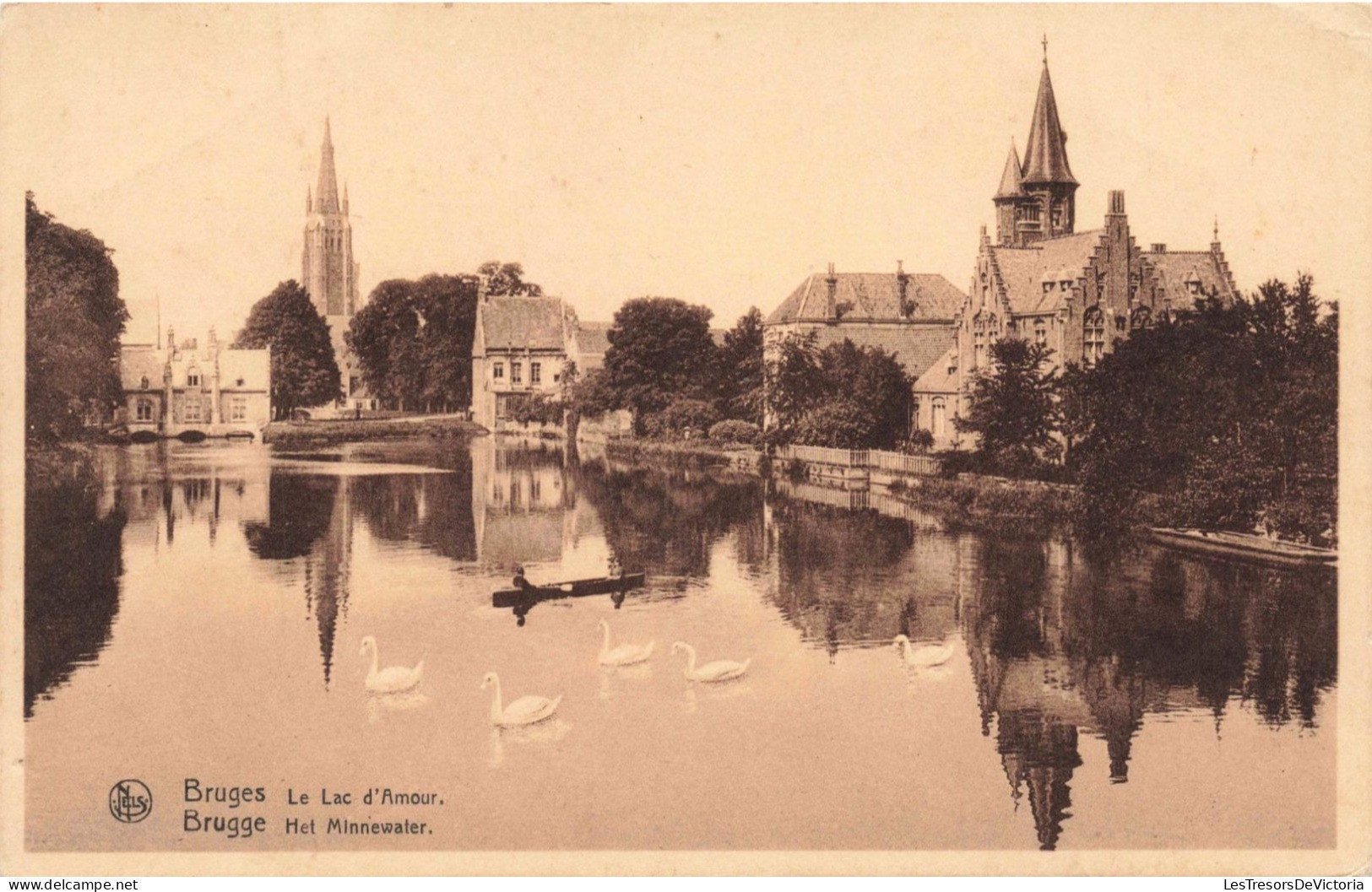 BELGIQUE - Bruges  - Le Lac D'amour - Carte Postale Ancienne - Brugge